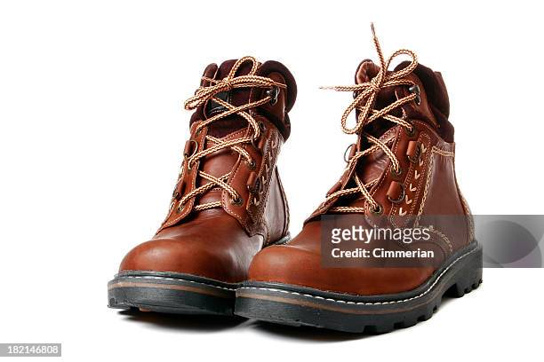 winter-boots - shoes cut out stock-fotos und bilder