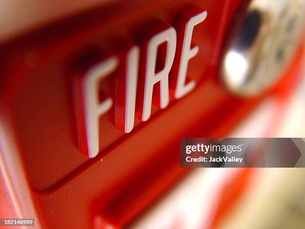 fire alarm - sirene stockfoto's en -beelden