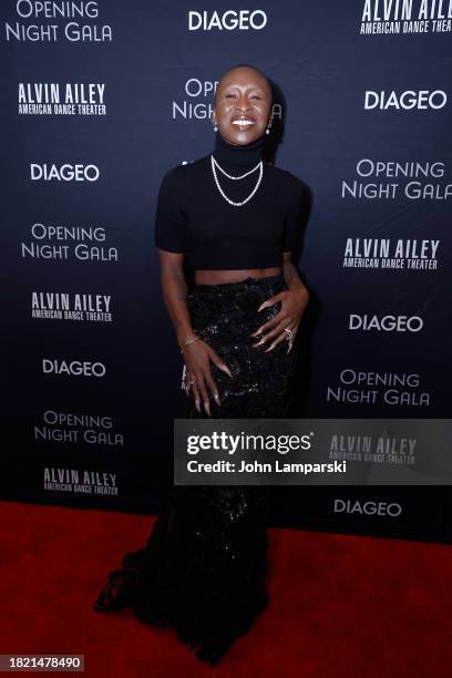 Cynthia Erivo attends Alvin Ailey American Dance Theater 65th Anniversary Opening Night Gala at New York City Center on November 29, 2023 in New York...