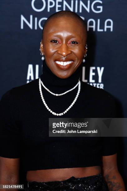 Cynthia Erivo attends Alvin Ailey American Dance Theater 65th Anniversary Opening Night Gala at New York City Center on November 29, 2023 in New York...