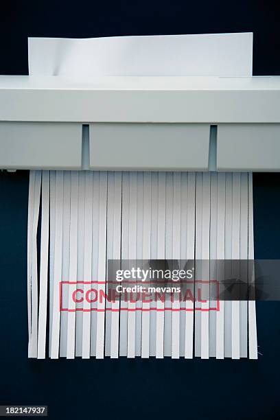 confidential - paper shredder stock pictures, royalty-free photos & images