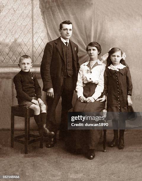 family - victorian style stock pictures, royalty-free photos & images