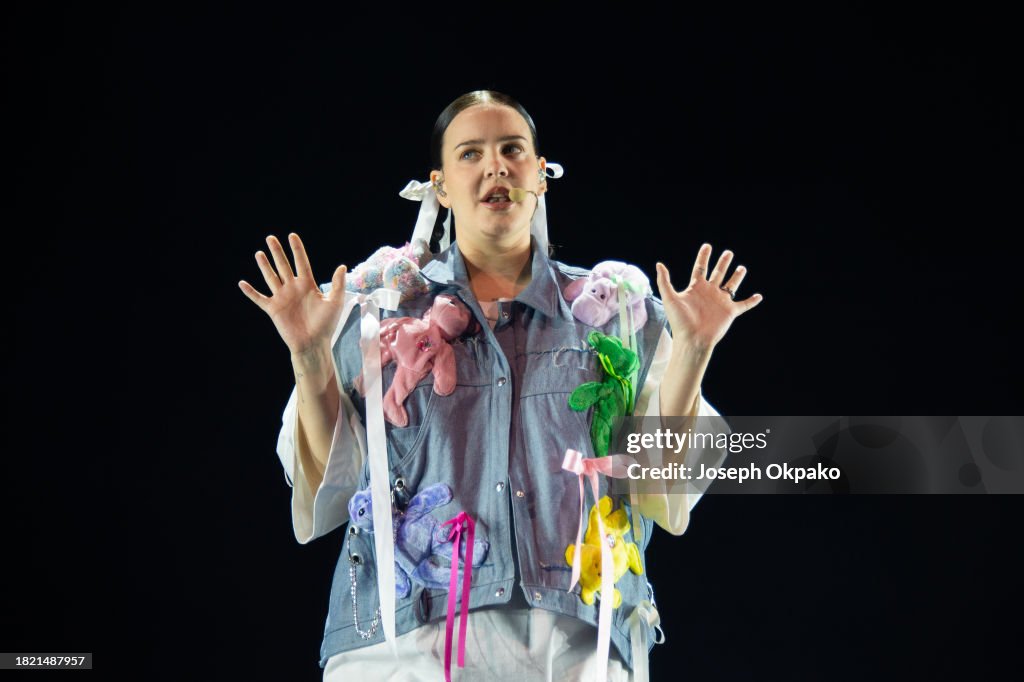 Anne Marie O2 Rugby Anne-Marie performs at The O2 Arena on November 29, 2023 in London ...