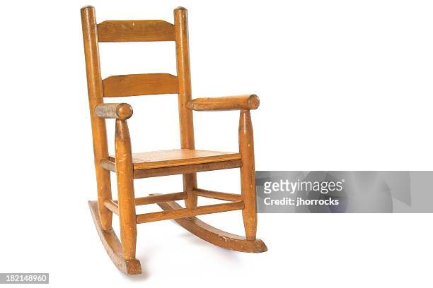 childrens' rocking chair - rocking chair stockfoto's en -beelden