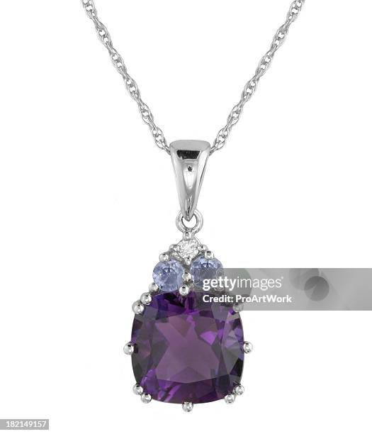 & multi pierre de diamant pendentif - pendentif photos et images de collection