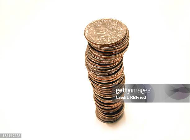Quarter Coin Stack 22 Stacking Quarters Stock Photos, High-Res Pictures, and Images ...