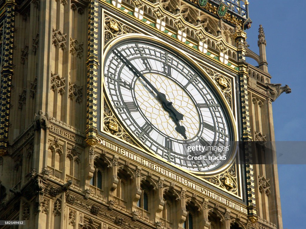 Big Ben, Londres, Reino Unido: Icónico clockface de referência