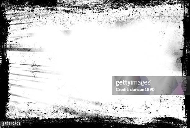 grunge frame - rough texture stock-fotos und bilder