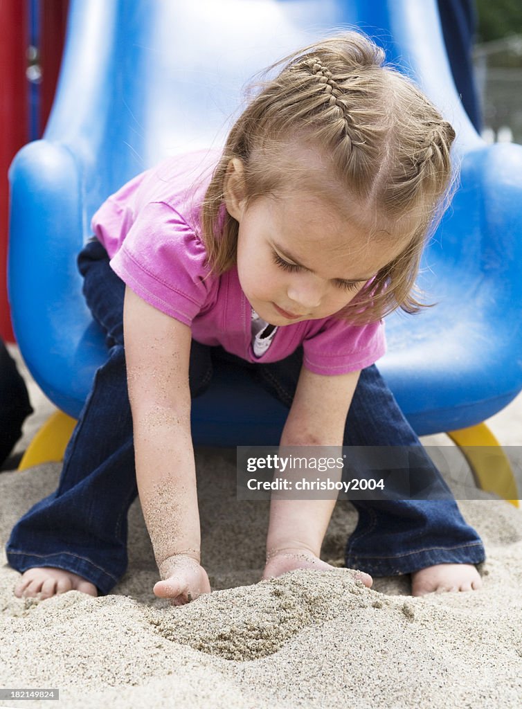 Playing in the sand