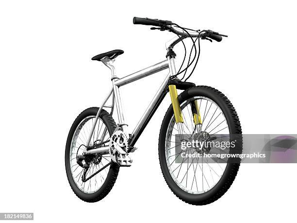 mountainbike davanti - bicicletta foto e immagini stock