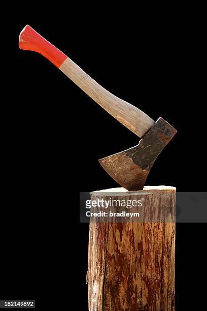 axe on black - axe stock pictures, royalty-free photos & images