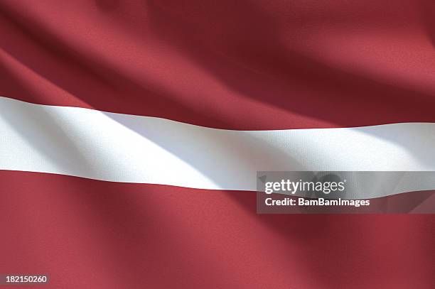 close up flag - latvia - latvia stockfoto's en -beelden