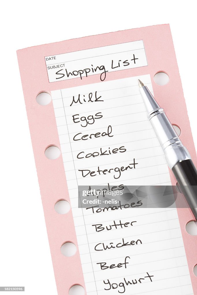 Shopping list