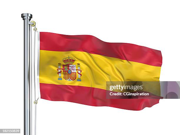 spanische flagge - spanische flagge stock-fotos und bilder