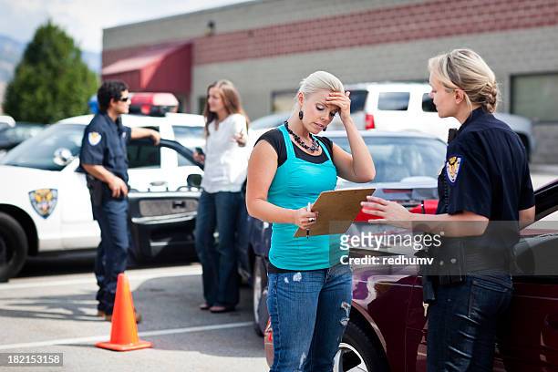 police respond to traffic accident - car accident stock pictures, royalty-free photos & images