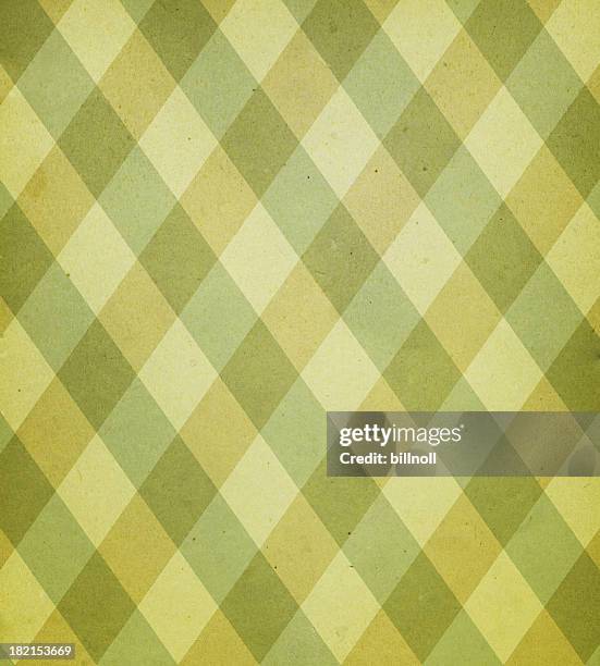 antique paper with plaid pattern - diamond pattern stockfoto's en -beelden