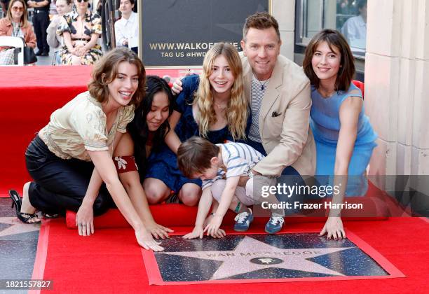Clara McGregor, Jamyan McGregor, Anouk McGregor, Laurie McGregor, Ewan McGregor and Mary Elizabeth Winstead attend as Ewan McGregor is honored with...