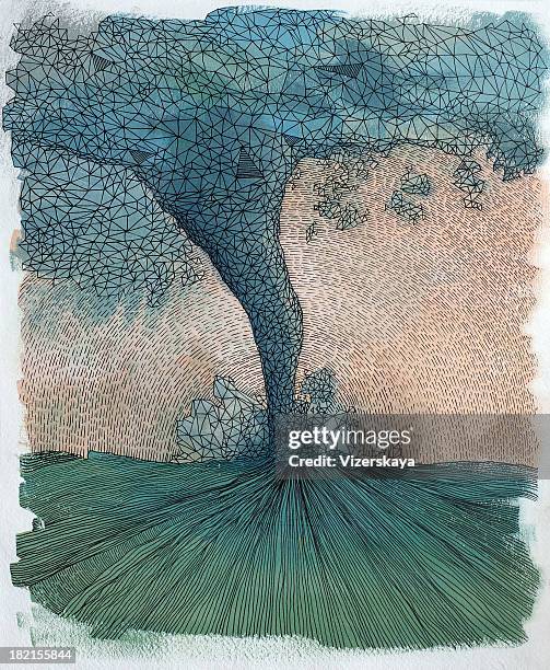 crystalline tornado - tornado stock illustrations