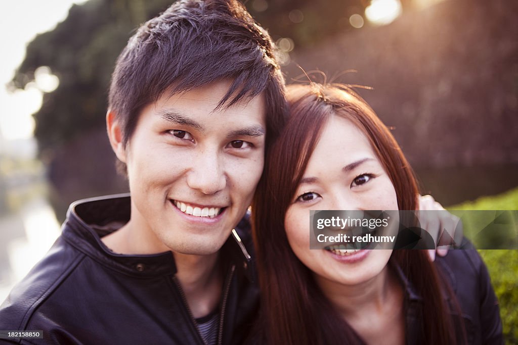 Happy Japanese Couple