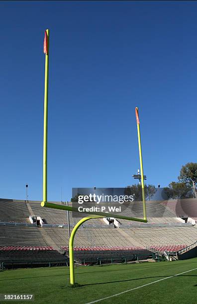 goal - touchdown post stock pictures, royalty-free photos & images