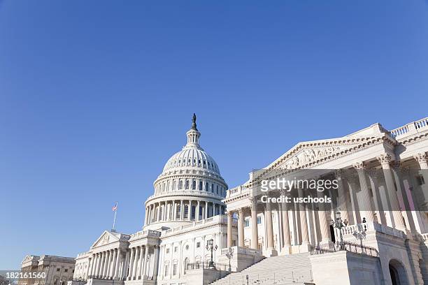 u s congress famous capitol building - capitol building washington dc stock pictures, royalty-free photos & images
