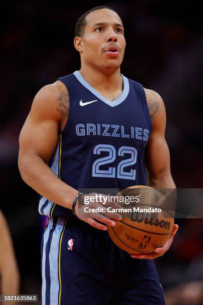 Desmond Bane of the Memphis Grizzlies in action against the Houston Rockets at Toyota Center on November 22, 2023 in Houston, Texas. NOTE TO USER:...