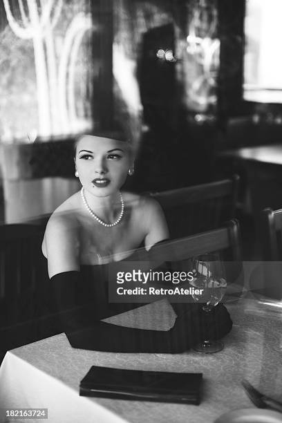black style.waiting - vintage fashion stock pictures, royalty-free photos & images