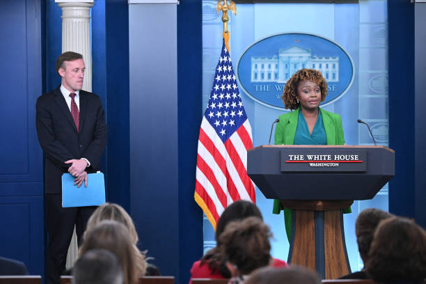 DC: Media Briefing Held By Press Secretary Karine Jean-Pierre And National Security Advisor Sullivan