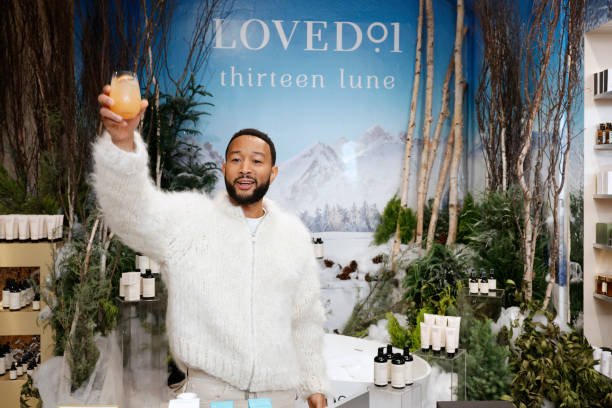 CA: John Legend, Chrissy Teigen and Nyakio Grieco host Holiday Pop-Up to Celebrate LOVED01 Skincare Line at Thirteen Lune