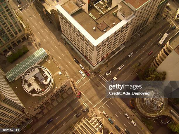 junction - downtown vancouver stock pictures, royalty-free photos & images