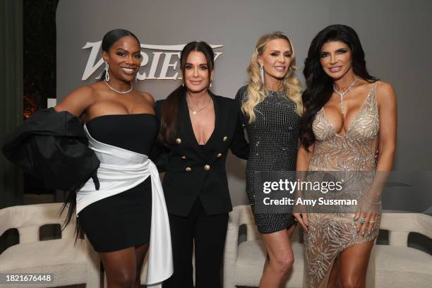 Kandi Burruss, Kyle Richards, Tamra Judge and Teresa Giudice attend Variety Women of Reality Presented by DirectTV at Spago on November 29, 2023 in...