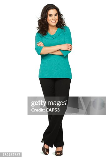 Pretty Woman Arms Crossed High-Res Stock Photo - Getty Images
