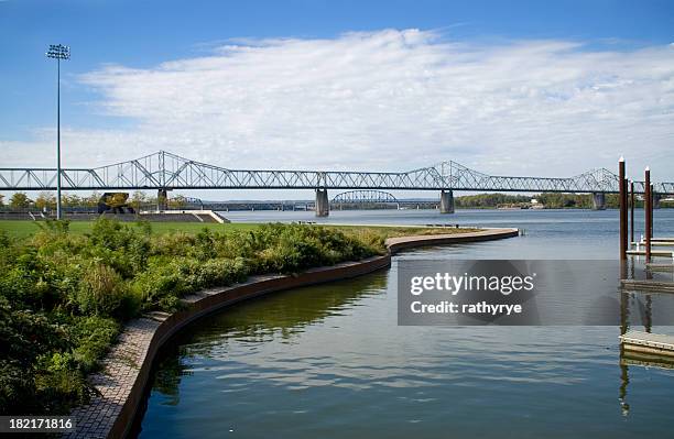 louisville, ky waterfront - ohio river stock pictures, royalty-free photos & images