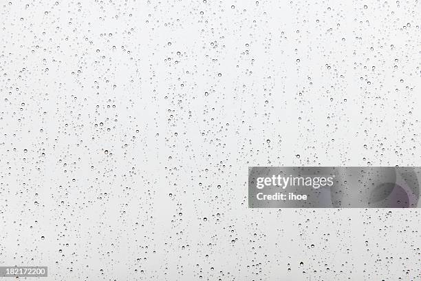 rain drops on glass - rain drops stockfoto's en -beelden