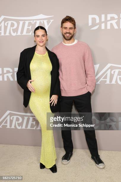 Natalie Joy and Nick Viall attend 2023 Variety's Women Of Reality TV at Spago on November 29, 2023 in Beverly Hills, California.
