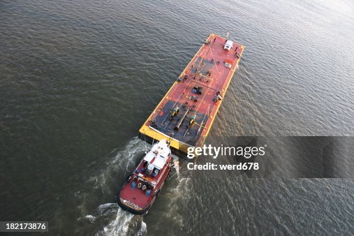 tugboat pushing barge