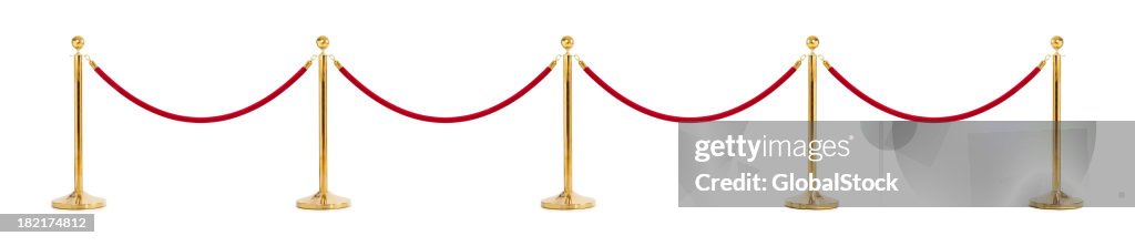 An illustration of a velvet rope