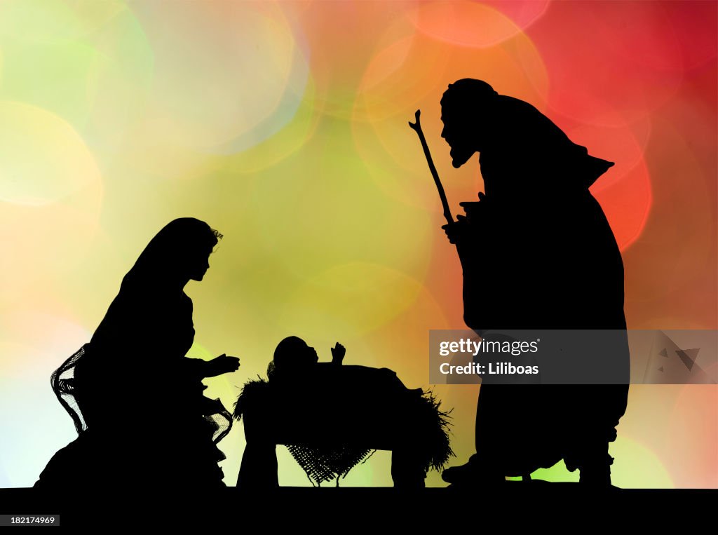 Nativity Scene (Photographed Silhouette)
