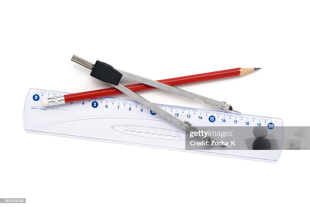 As ferramentas de Geometria isolado a branco