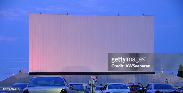 drive in movie theatre - outdoor theater stock pictures, royalty-free photos & images