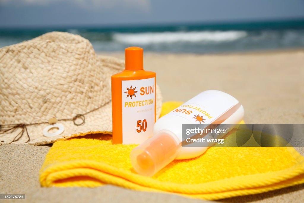Sonnenschutz am Strand