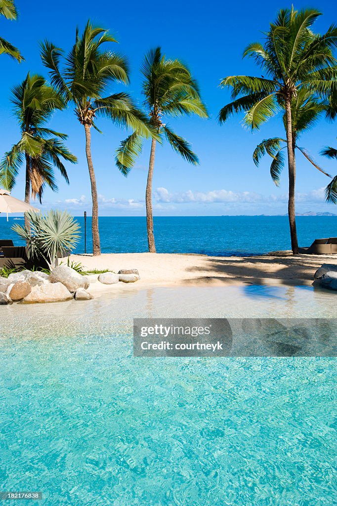 Swimming pool at beach resort
