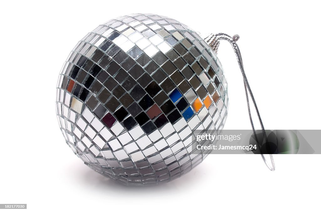Disco ball with key chain loop