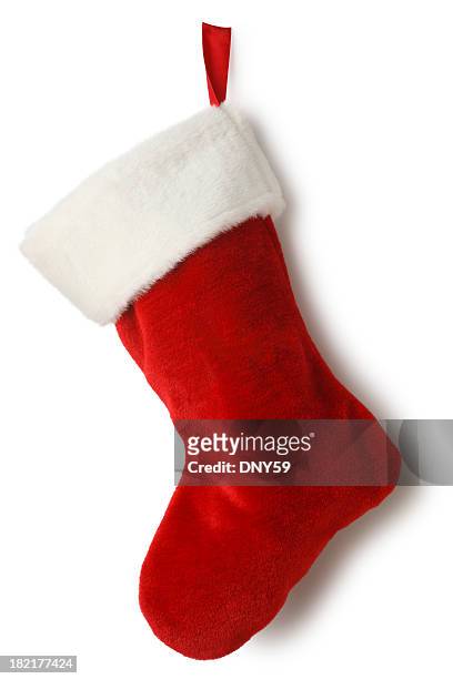 weihnachtsstrumpf - christmas stockings stock-fotos und bilder