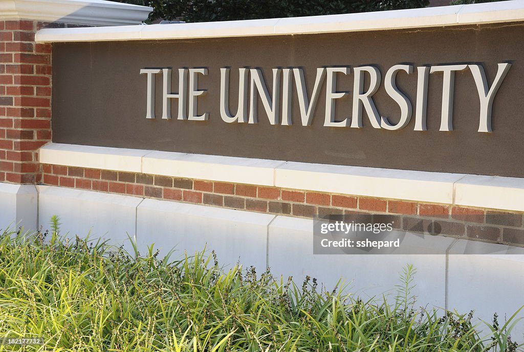 University Sign High-Res Stock Photo - Getty Images