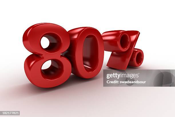 eighty percent - 80 percent stock pictures, royalty-free photos & images