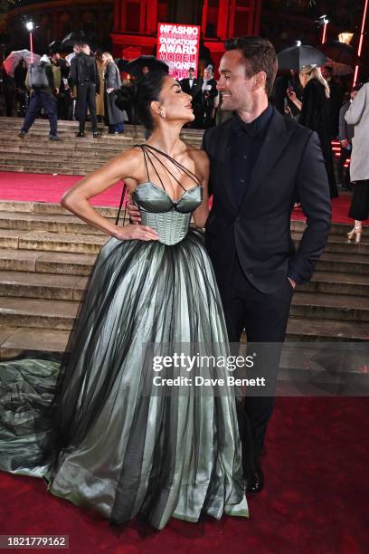 Nicole Scherzinger and Thom Evans attend The Fashion Awards 2023 presented by Pandora at The Royal Albert Hall on December 4, 2023 in London, England.