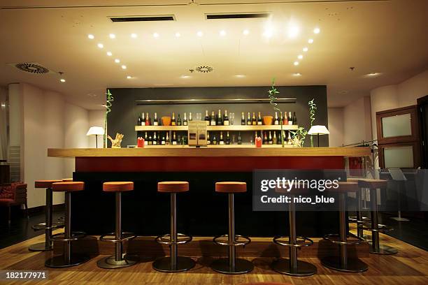trendy modern bar - counter stock pictures, royalty-free photos & images