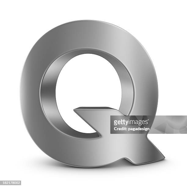 metall buchstaben q - q and a stock-fotos und bilder