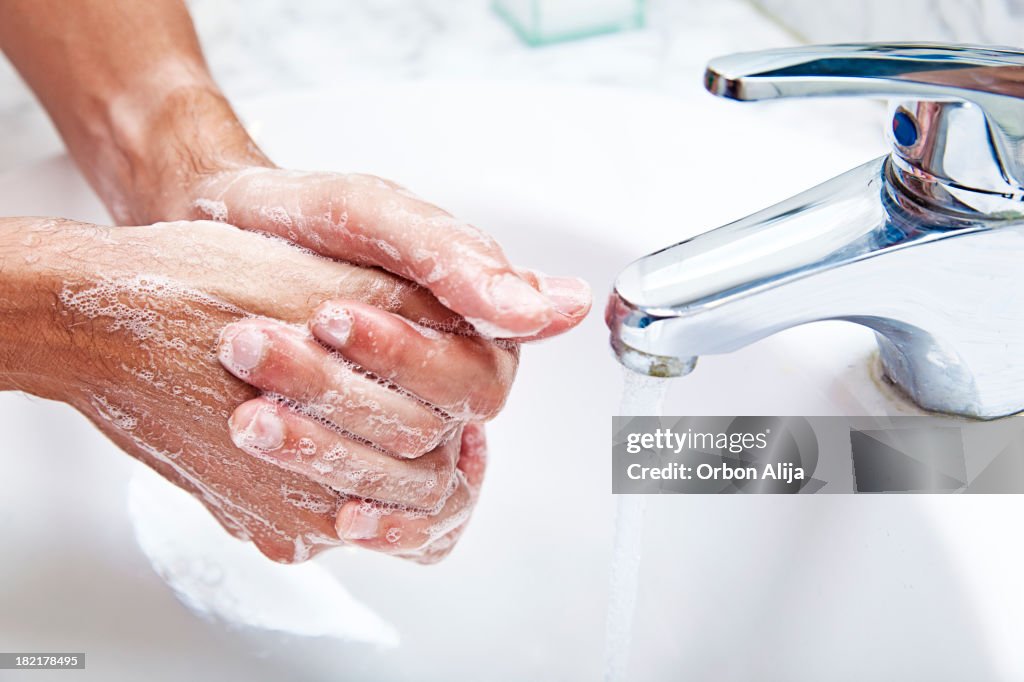 Washing hands